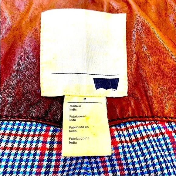 Authentic Levi’s Lambs Leather Moto Jacket - Picture 6 of 7